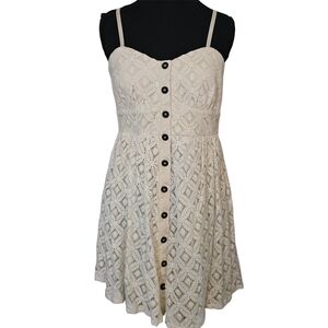 Three Pink Hearts Trixxie Lace Button Midi Dress